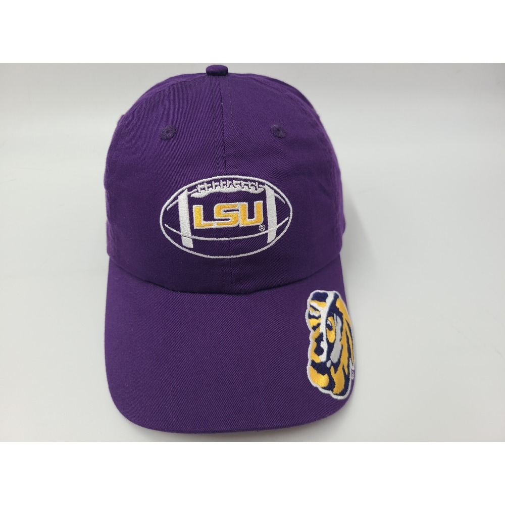 LSU Tigers Football Bayou Apparel Adjustable Hat Cap Eye Men Women NCAA Purple